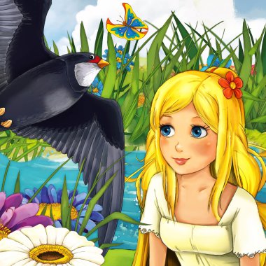 Çizgi film masal sahne