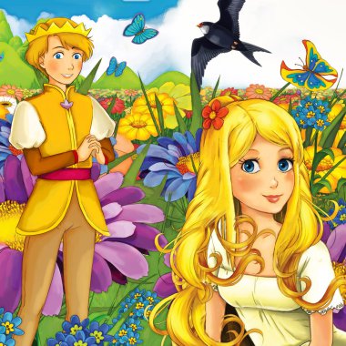 Çizgi film masal sahne