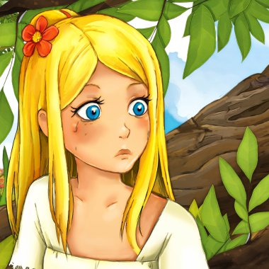 Çizgi film masal sahne