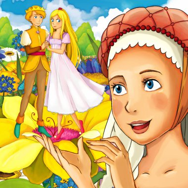 Çizgi film masal sahne