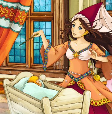 Çizgi film masal sahne