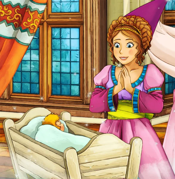 Cartoon fairy tale scene — Stock Photo, Image