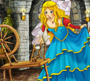 Çizgi film masal sahne