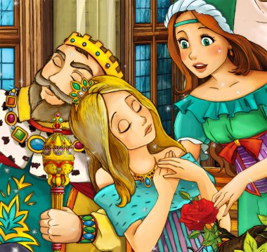 Çizgi film masal sahne