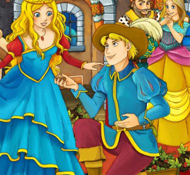 Çizgi film masal sahne