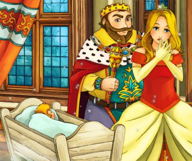 Çizgi film masal sahne