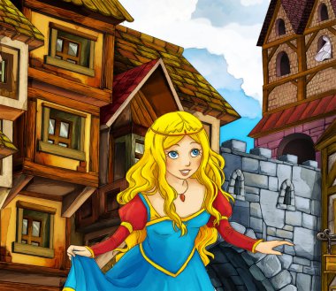 Çizgi film masal sahne