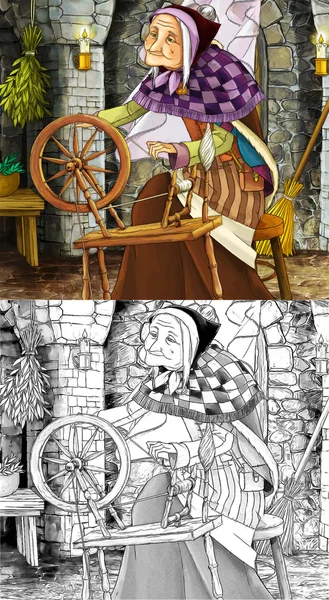 Сцена из мультфильма — стоковое фото