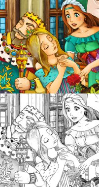 Çizgi film masal sahne