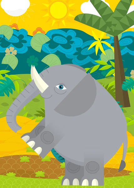 Elefante salvaje ilustración — Foto de Stock