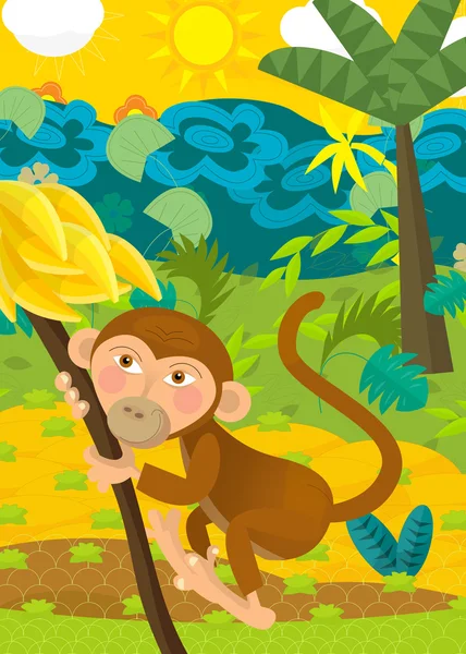 Monkey illustration — Stock Photo, Image