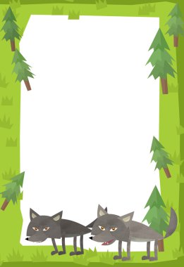 Doğa çerçeve içinde kurt