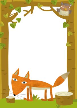 Doğa çerçevede tilki