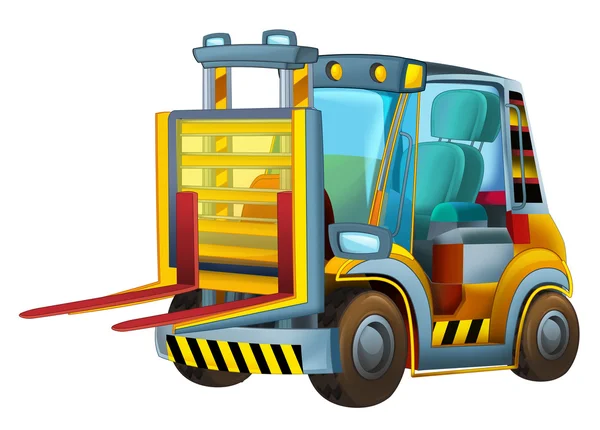 Cartoon car - forklift — Stock Photo, Image