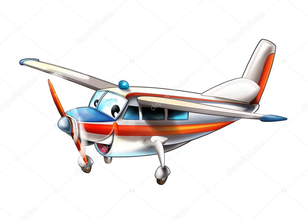 Cartoon plane - glider