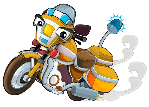 Cartoon motorcycle illustration — Stock Photo, Image