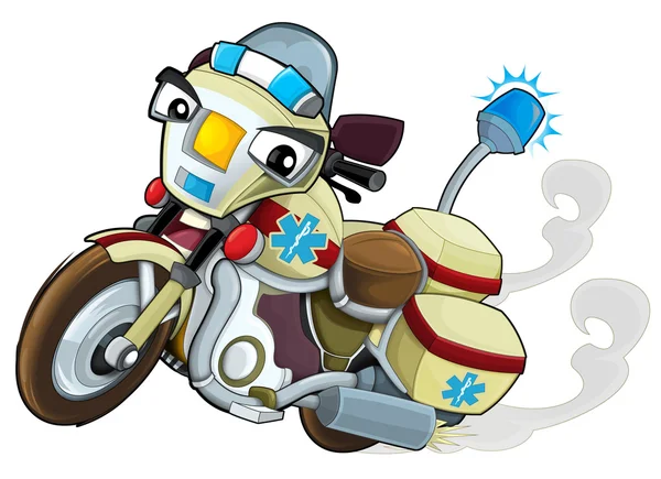 Cartoon motorcycle illustration — Stock Photo, Image