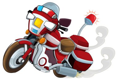 Çizgi film motosiklet - karikatür
