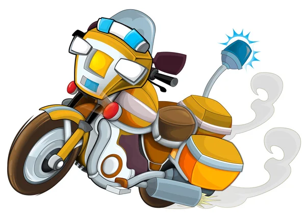 Cartoon motorcycle illustration — Stock Photo, Image