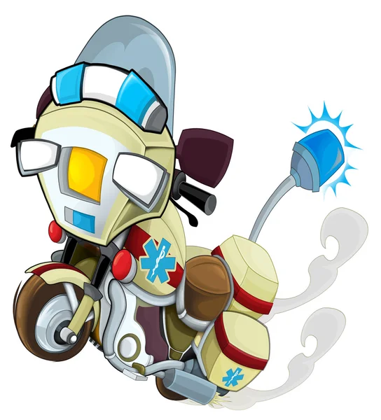 Cartoon motorcycle illustration — Stock Photo, Image