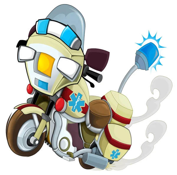 Ilustración de motocicleta de dibujos animados —  Fotos de Stock