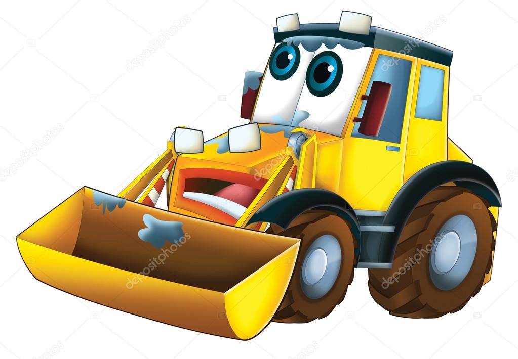 Cartoon excavator illustration — Stock Photo © illustrator_hft 72272295