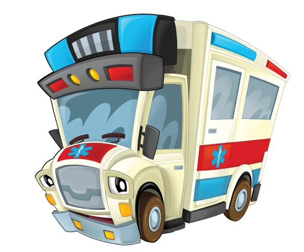 Cartoon Krankenwagen Illustration — Stockfoto