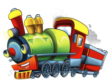 Çizgi film buharlı tren