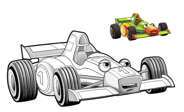 Desenho para colorir - carro — Fotografia de Stock