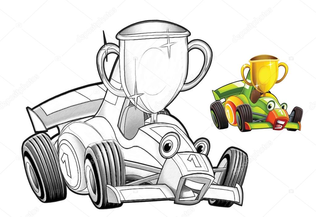 Carro De Corrida Desenho Para Colorir - Ultra Coloring Pages