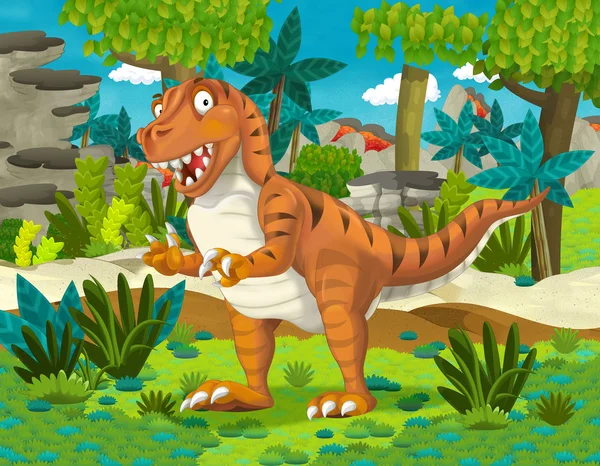 Cartoon dinosaur — Stockfoto