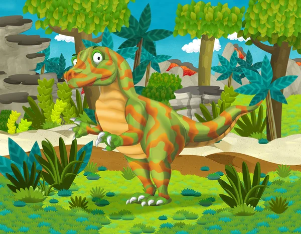 Карикатурные динозавры — стоковое фото