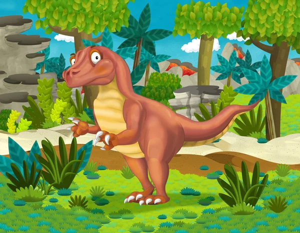 Dinosaurio de dibujos animados — Foto de Stock