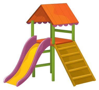 Çizgi film lunapark nesne