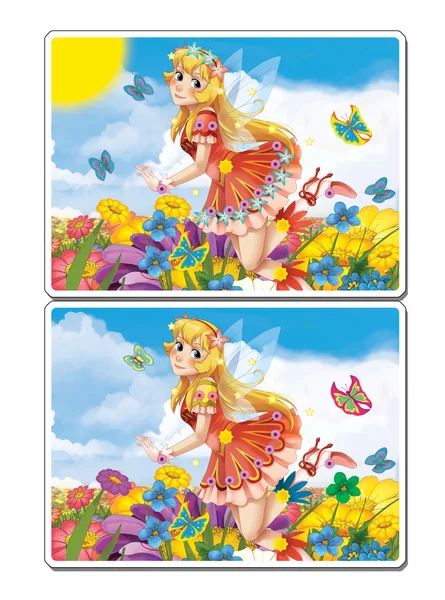 Cartoon fairy princess — Stockfoto