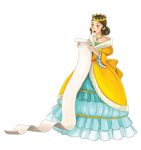 Personagem de desenho animado conto de fadas - princesa — Fotografia de Stock