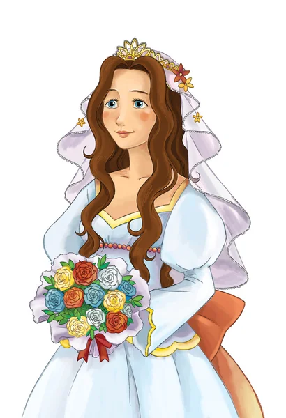 Personnage de dessin animé conte de fées - princesse — Photo