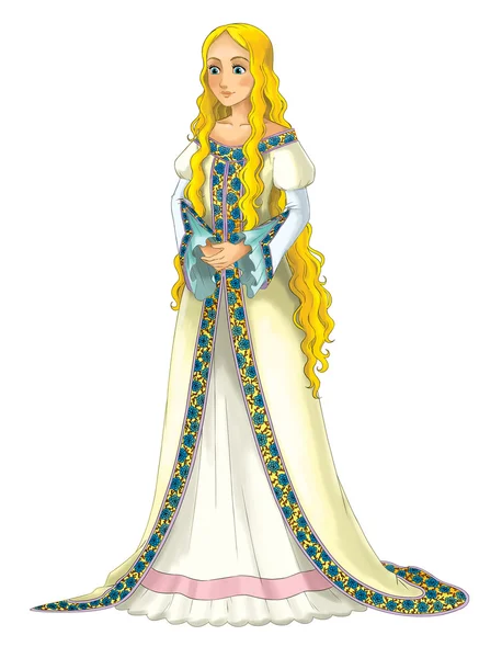 Personaje de dibujos animados de cuento de hadas - princesa — Foto de Stock