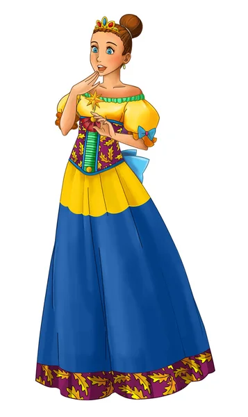 Fairytale cartoon character - princess — Stock Photo, Image