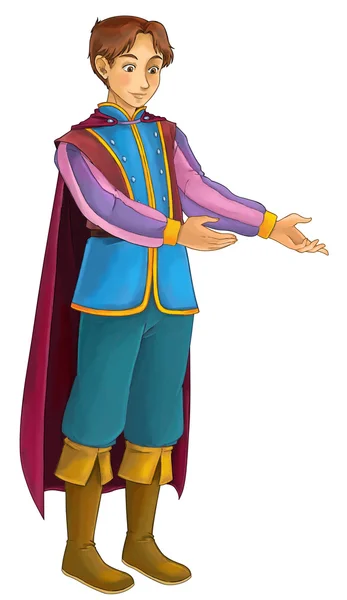 Fairytale cartoon character - prince — Stock Photo, Image