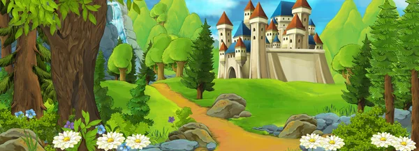 Cartoon background for fairy tales — Stock Photo, Image