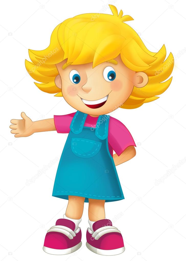 Cartoon child - happy girl Stock Photo by ©illustrator_hft 86898018 Cartoon child - happy girl Stock Photo by ©illustrator_hft 86898018