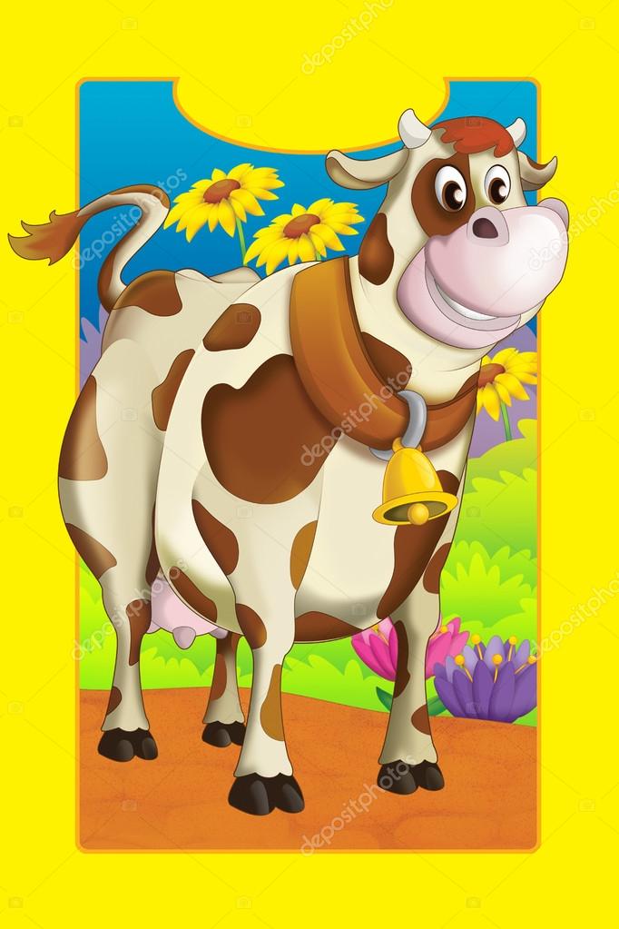 Cartoon farm animal - cow Stock Photo by ©illustrator_hft 86934484 Cartoon farm animal - cow Stock Photo by ©illustrator_hft 86934484