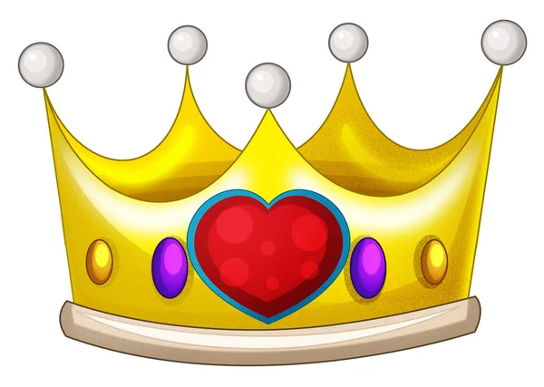 Cartoon fairy tale element - crown — Stock Photo, Image