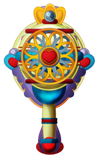 Cartoon scepter - illustration for the children — Stock Photo, Image