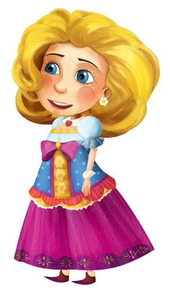 Peri masalı çizgi film karakteri - Prenses — Stok fotoğraf
