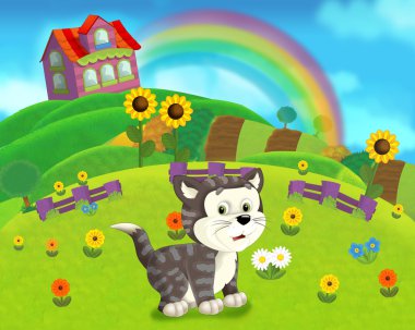 Çiftlik sahne çocuklar için