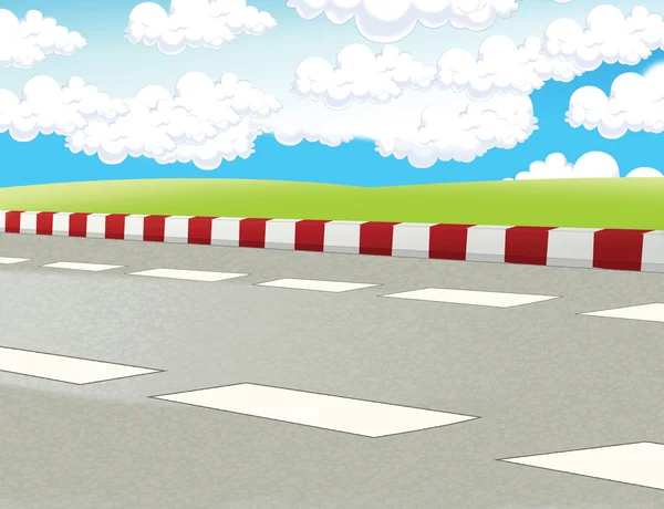 Cartoon sport road background — Stock Photo, Image