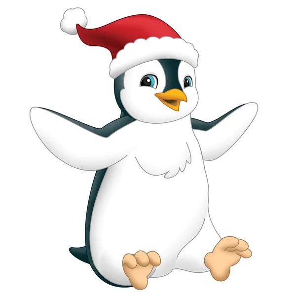 Dibujos animados pingüino feliz - aislado — Foto de Stock