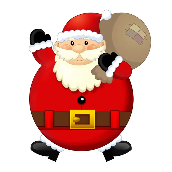 Cartoon Santa Claus - isolato — Foto Stock